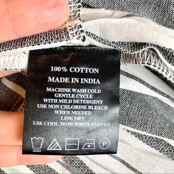 August Silk Gray/White Striped Jacket Small - Picture 7 of 7